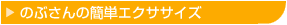 のぶさんの簡単エクササイズ